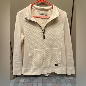 Women’s LL Bean Quilted Quarter Zip.